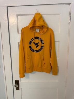 J. America Yellow West Virginia Mountaineers Hoodie